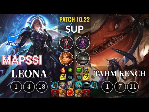AF MapSSi Leona vs Tahm Kench Sup - KR Patch 10.22