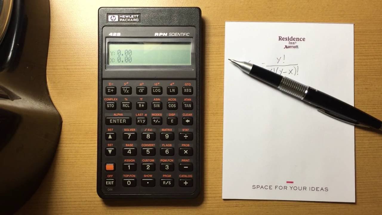 HP 42s General Usage and Notes