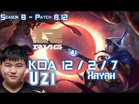 RNG Uzi XAYAH vs IRELIA ADC - Patch 8.12 KR Ranked