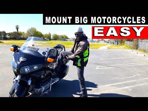 How to Mount And Dismount Your BIG Motorcycle Easy