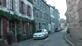 preview picture of video 'Driving Along Rue de Keremarch, Rue des Fontaines & Place Yves le Trocquer, Pontrieux'