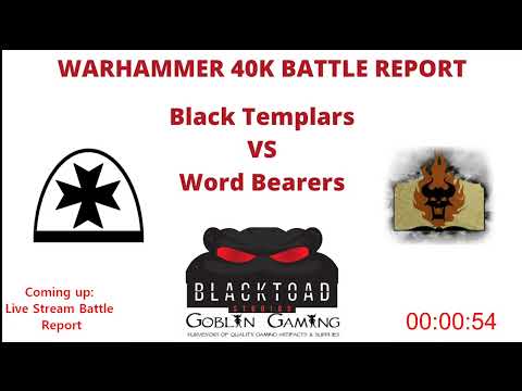 Black Templars vs Word Bearers, 2000 pts Warhammer 40,000 Battle report (Live)