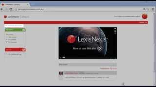 Getting Started with LexisNexis Campus Learning Management System (LMS)