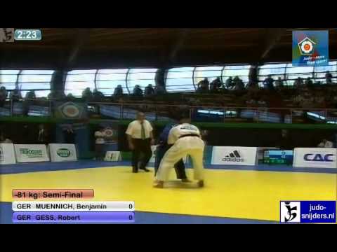 Benjamin Muennich (GER) - Robert Gess (GER) [-81kg] semi-final