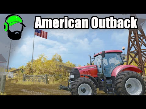 Farming Simulator 15 American Outback - baling hay