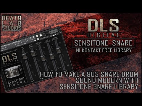 SENSITONE SNARE Kontakt free library by DLS Digital - Homestudio application