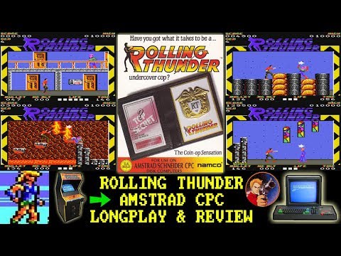 [AMSTRAD CPC] Rolling Thunder - Longplay & Review