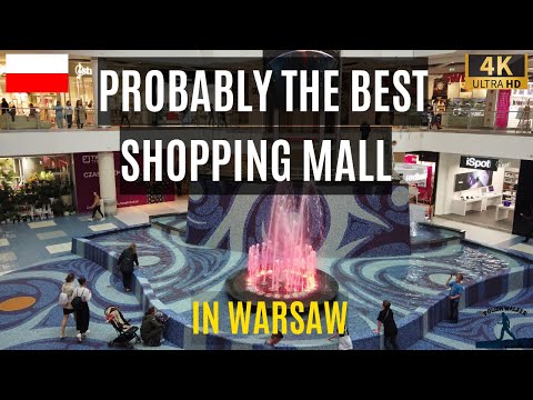Warsaw Poland walking tour 4k : Blue City shopping mall //  DJI osmo pocket footage