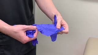 How to safely put on and take off gloves