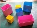 Очень простые поделки из бумаги: коробочка оригами. Easy origami box 