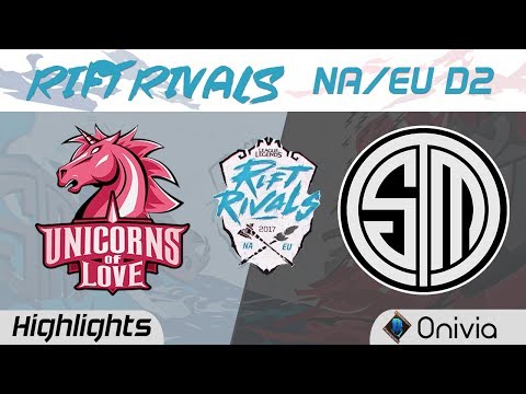 UOL vs TSM Highlights Rift Rivals EU & NA 2017 Unicorns of Love vs Team Solo Mid by Onivia
