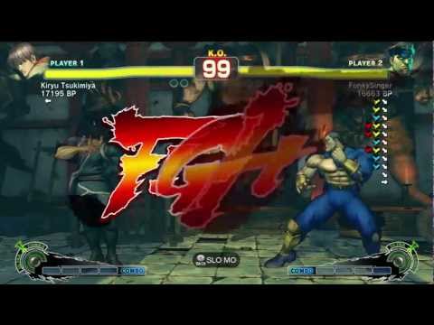 Kiryu Tsukimiya [Guy] vs Harideshi [Bison] SSF4 Japanese Online Ranked Matches - TRUE-HD
