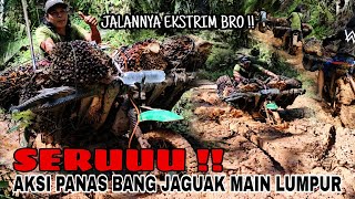 Download lagu Ojek sawit || Seruuu !! Aksi panas saat langsir sawit di jalan ekstrim mp3