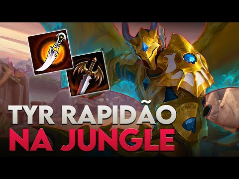 TYR JUNGLER, TYR RAPIDÃO NA JUNGLE! - ⚡ Smite BR Master Ranked Conquista