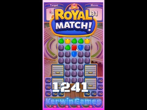Royal Match Level 1241 - No Boosters Gameplay