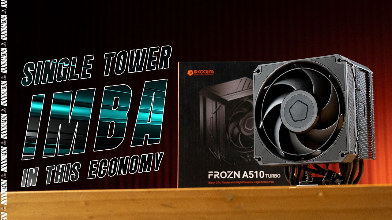 CPU Cooler Single Tower Overpower?! ID COOLING FROZN A510 Turbo Review