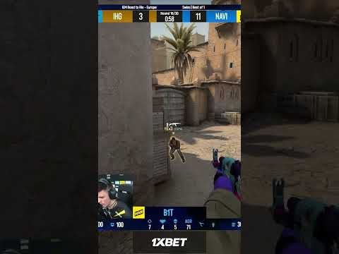 S1mple ни разу не умер NaVi vs Illuminar Dust 2 IEM Road to Rio 2022 Europe RMR B CS GO #Shorts