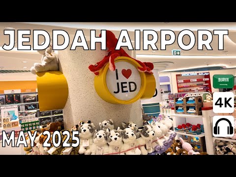 🇸🇦 Jeddah Airport International Departures and World Duty Free Walking Tour in 4K | May 2025