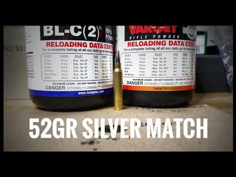 The 52gr Speer Silver Match From Don / BL-C(2) Vs. Varget In 223 Remington