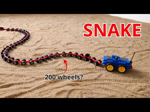 LEGO Snake Car: Making the Longest LEGO Car Conquer Extreme Terrains | LEGO Smart
