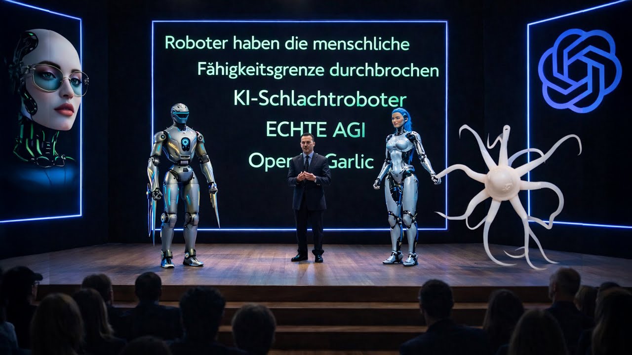 KI schockiert die Welt diesen Monat: Echte AGI, KI-Roboter, Schlachtroboter, OpenAI Garlic...