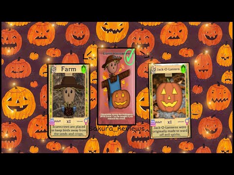 2019 Halloween! Scarecrow and pumpkin! {Review} {Farm World}