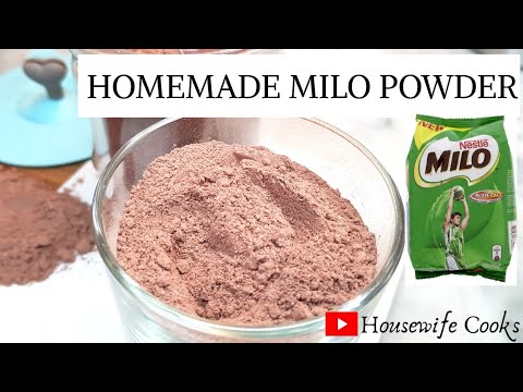 HOMEMADE MILO POWDER || FOR CHOCOLATE DRINK || Housewife Cooks