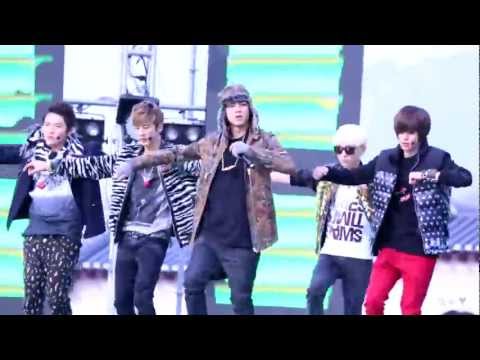 [121125][FANCAM]인기가요(리허설) TEENTOP_나랑사귈래