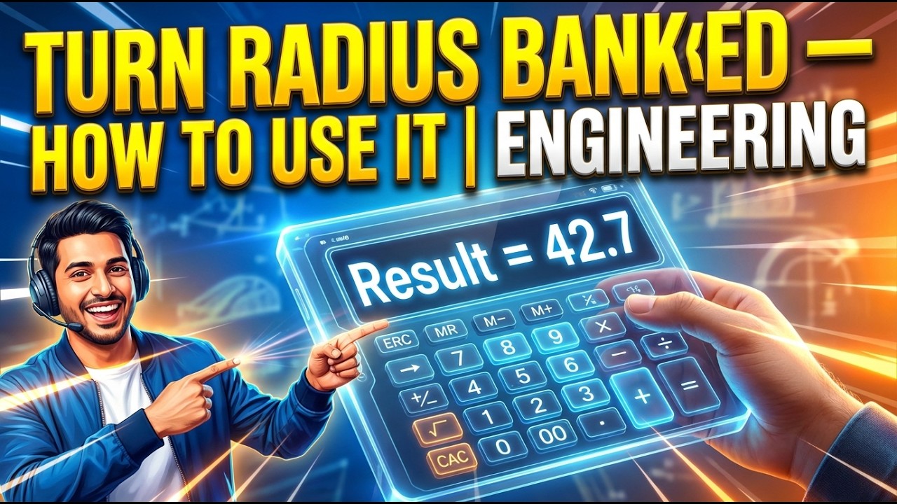 Turn Radius Banked Interactive Calculator
