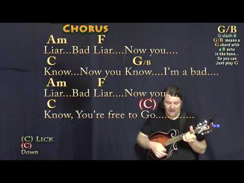 Bad Liar (Imagine Dragons) Mandolin Cover Lesson in C with Chords/Lyrics