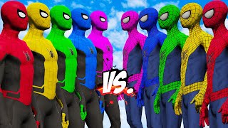 TEAM AMAZING SPIDER-MAN COLOR VS TEAM SPIDER-MAN COLOR - SPIDER-MAN BATTLE - EPIC SUPERHEROES WAR