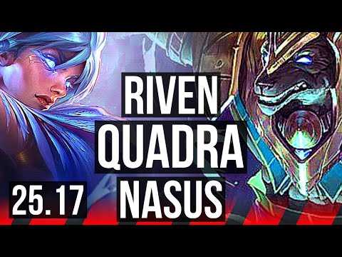 RIVEN vs NASUS (TOP) | Quadra, Dominating | EUW Master | 25.17