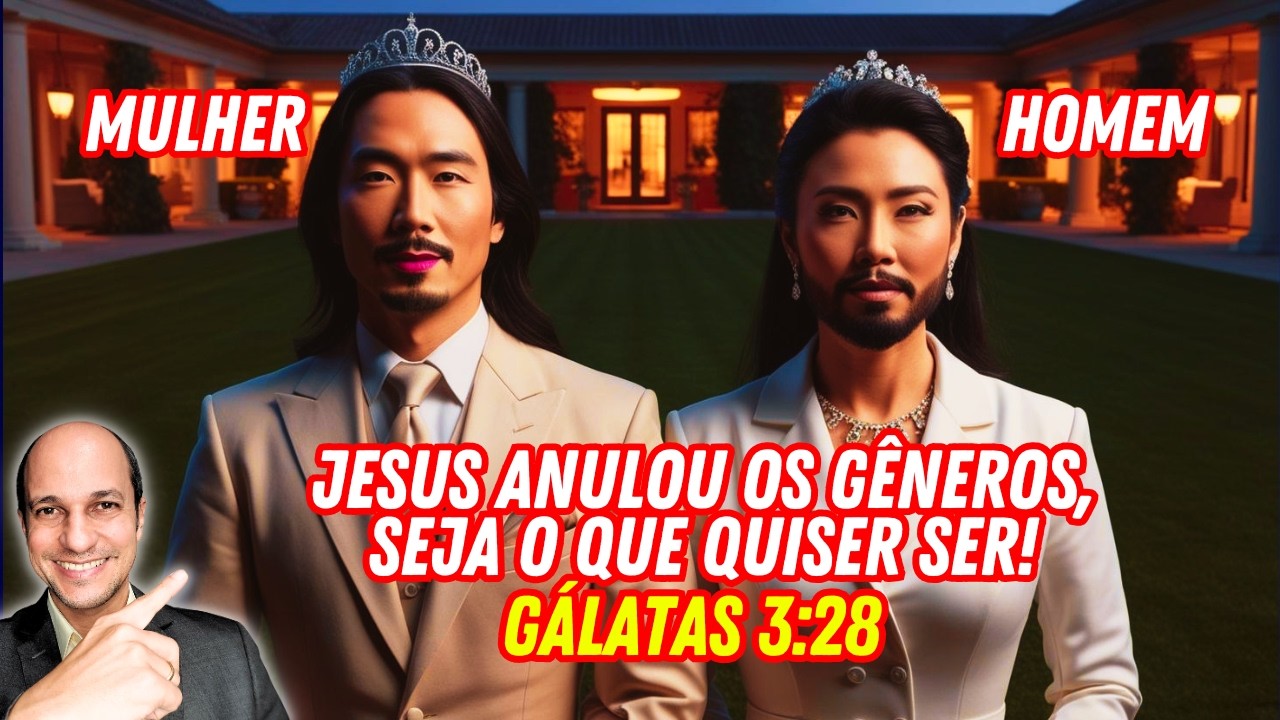 Você pode ser homem, mulher, transsexual, o que quiser! É isso que ensina Gálatas 3:28?