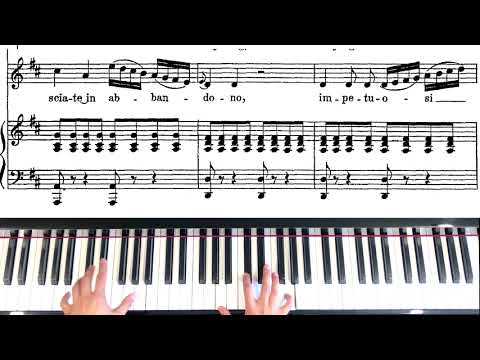 Nicola Vaccai- Piano accompaniment - Siam navi - D Major