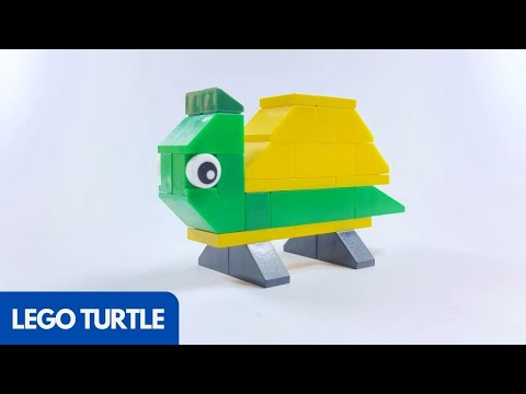 How to Build LEGO TURTLE - Simple and Tiny TURTLE with DIY brick blocks & "Lego Creator 10696"