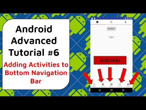 Learn Bottom Navigation Bar with Activities Android Advanced Tutorial 6 ...