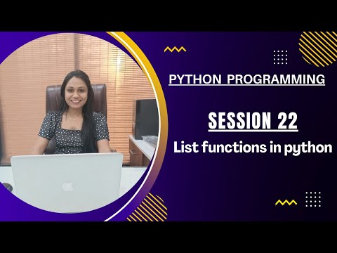 List Functions In Python Session 22 Python Programming