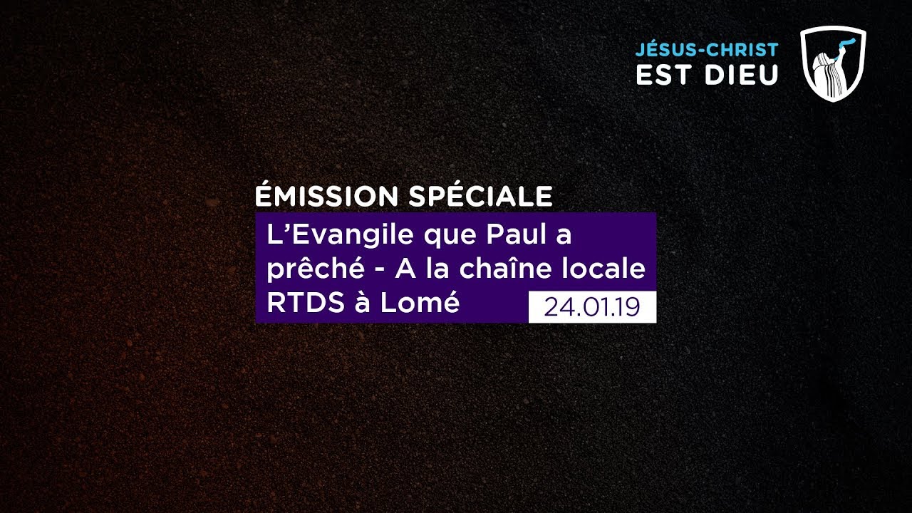 Thumbnail of video: L'Evangile que Paul a prêché - A la chaîne locale RTDS à Lomé