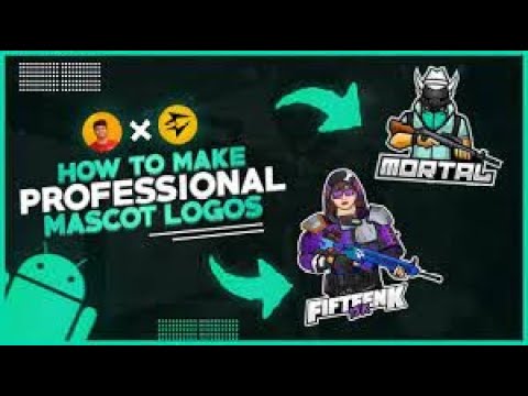 How to create mascot logo by using mobile | logo design | Arbi Tech Online