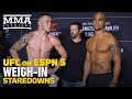 UFC on ESPN 5 Weigh-In Staredowns - MMA Fighting
