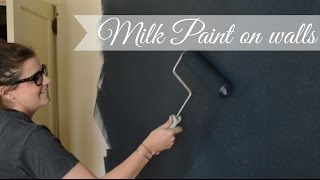 milk paint on walls