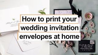 How to Address Wedding Invitation Envelopes In A Few Easy Steps At Home