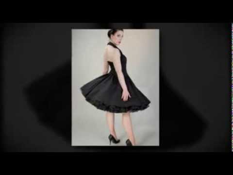 Cocktail Petticoat Dress PEGGY black  #9