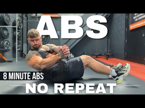 The Best 8 Min Abs Workout 🔥 | No Repeats, no equipment (beginner friendly)