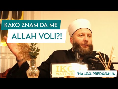 NAJAVA PREDAVANJA - Kako znam da me Allah voli?!  |  Haris Kalač