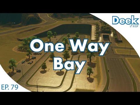One Way Bay Ep.79 - Building the Mining District - Transportation Hub and Parking - Cities Skylines