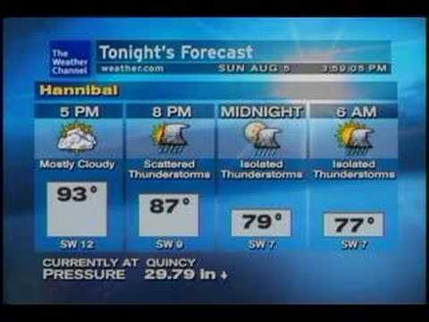 WeatherSTAR XL Hannibal, MO with high heat index