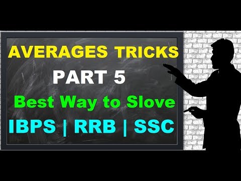 Averages Shortcuts For Bank Exams Part 5 {Easy Tricks to Solve Averages} Video