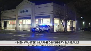 4 wanted in armed robbery &amp; assault at Rite Aid store