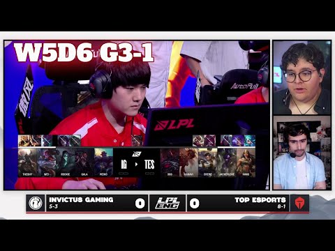 IG vs TES - Game 1 | Week 5 Day 6 LPL Summer 2025 Split 3 | Invictus Gaming vs Top Esports G1 full